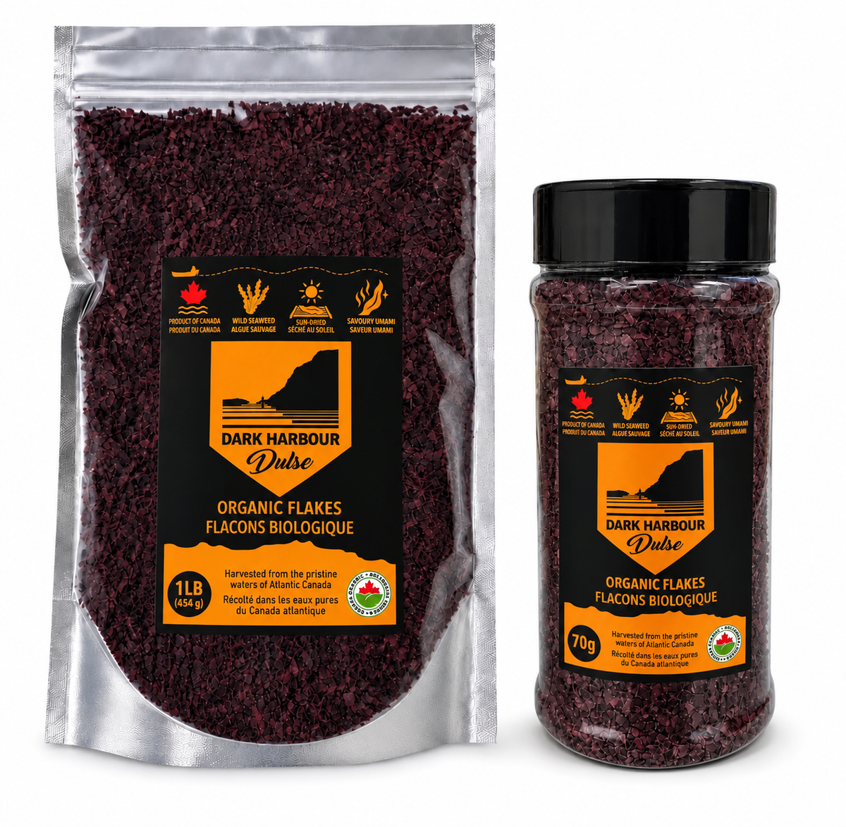 Refillable Dulse Spice Shaker (70g) & 1 lb Dulse Flakes