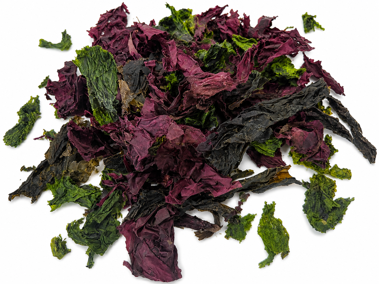 Whole leaf seaweed salad