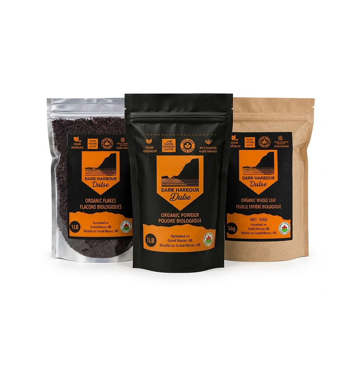 Dulse Starter Pack, Power Bundle- 1 LB whole dulse, 1 LB dulse flake, 1 LB dulse powder